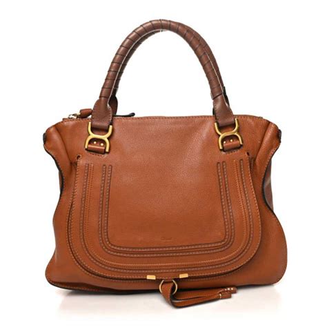 chloe marcie large satchel nut|CHLOE Calfskin Large Marcie Satchel Nut.